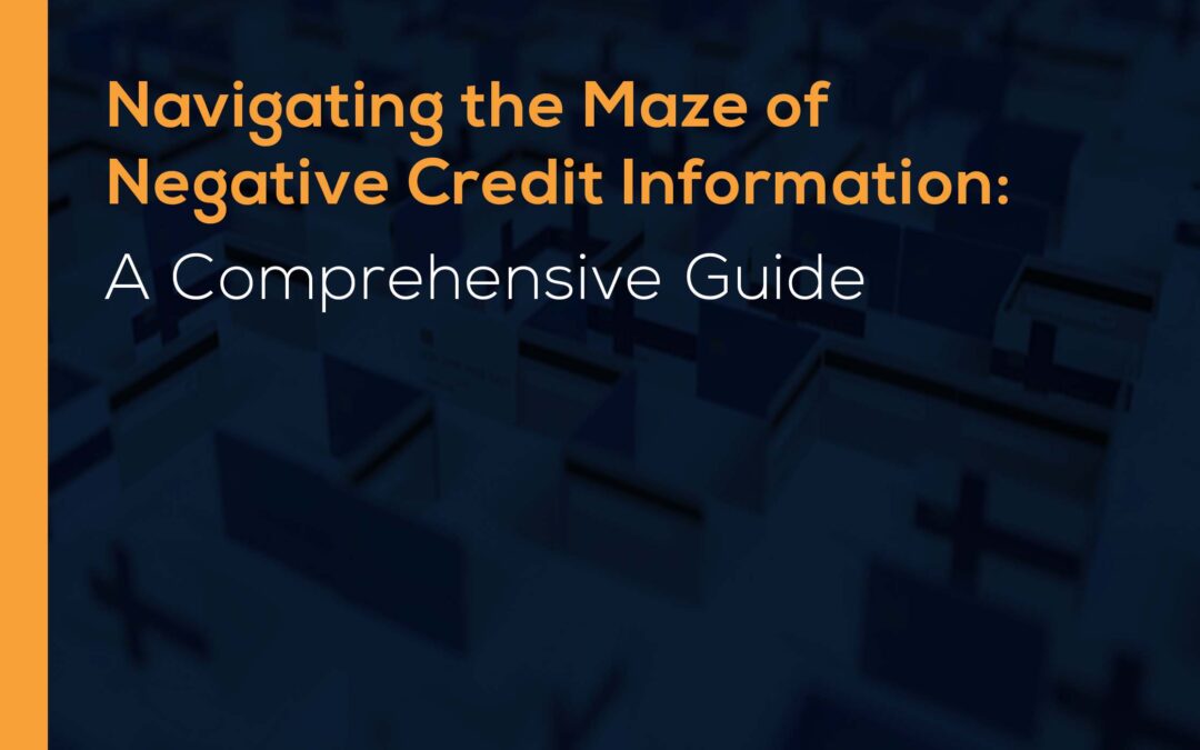 Navigating the Maze of Negative Credit Information: A Comprehensive Guide